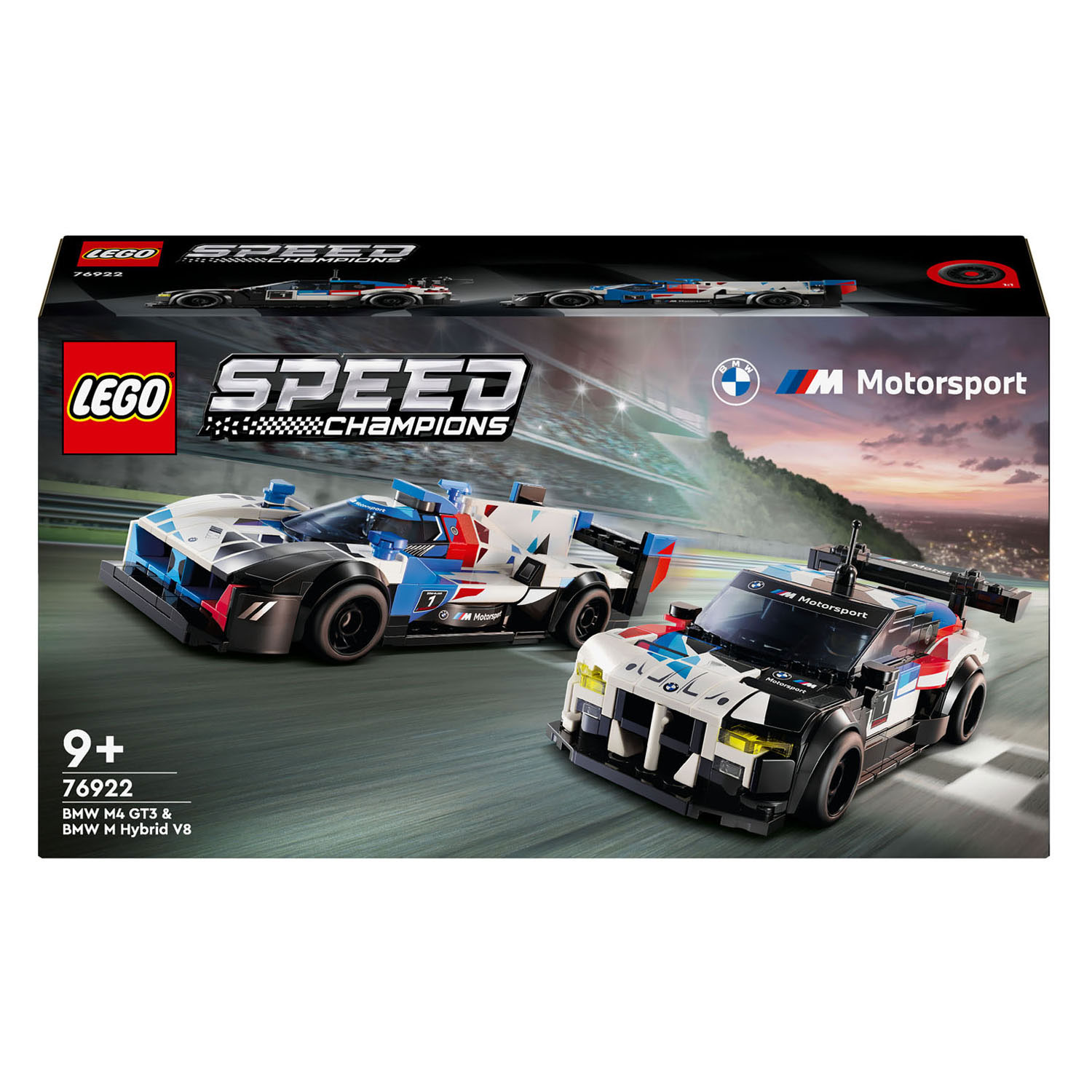 LEGO Speed ​​​​Champions 76922 Voitures de course BMW M4 GT3 et BMW M Hybrid V8