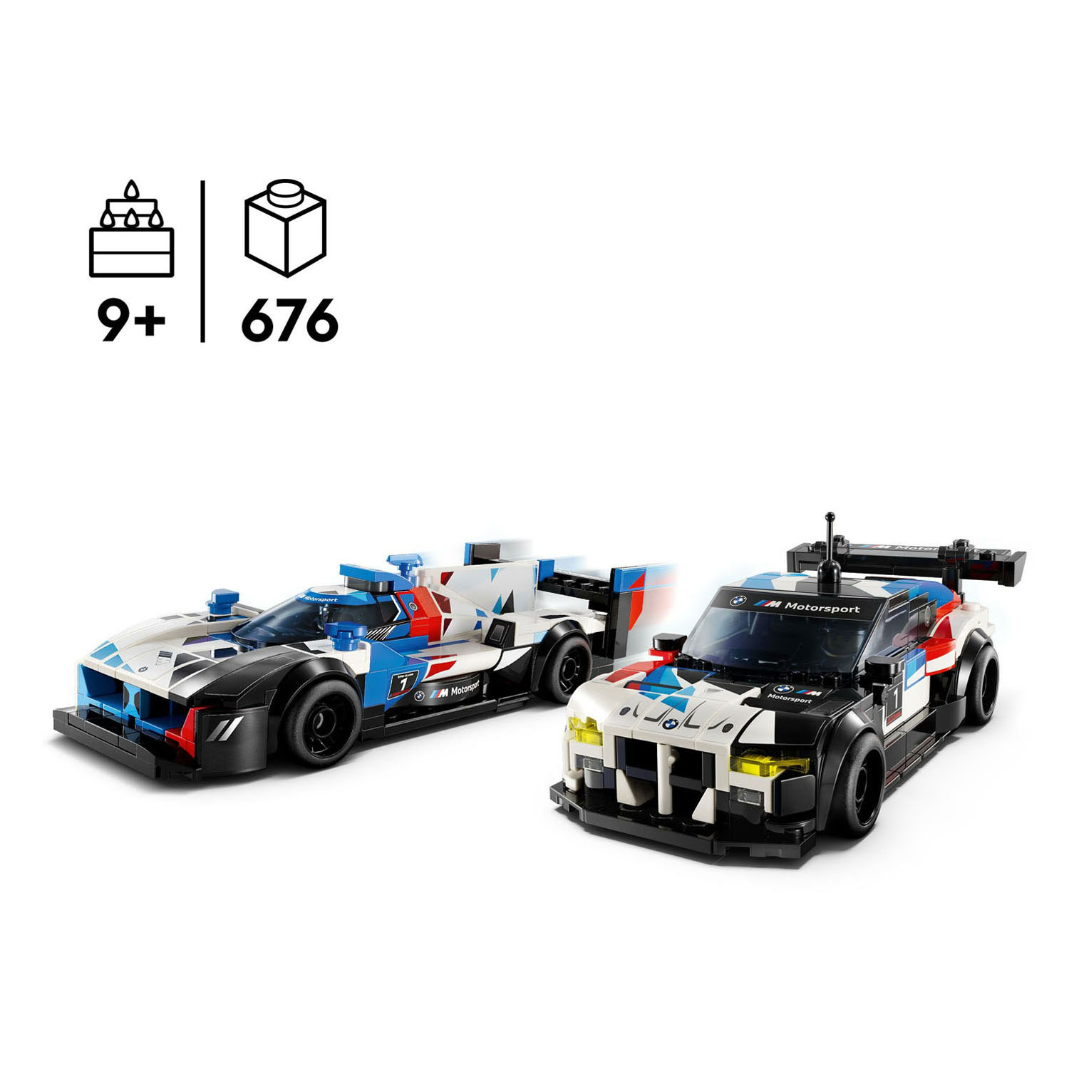 LEGO Speed ​​​​Champions 76922 Voitures de course BMW M4 GT3 et BMW M Hybrid V8