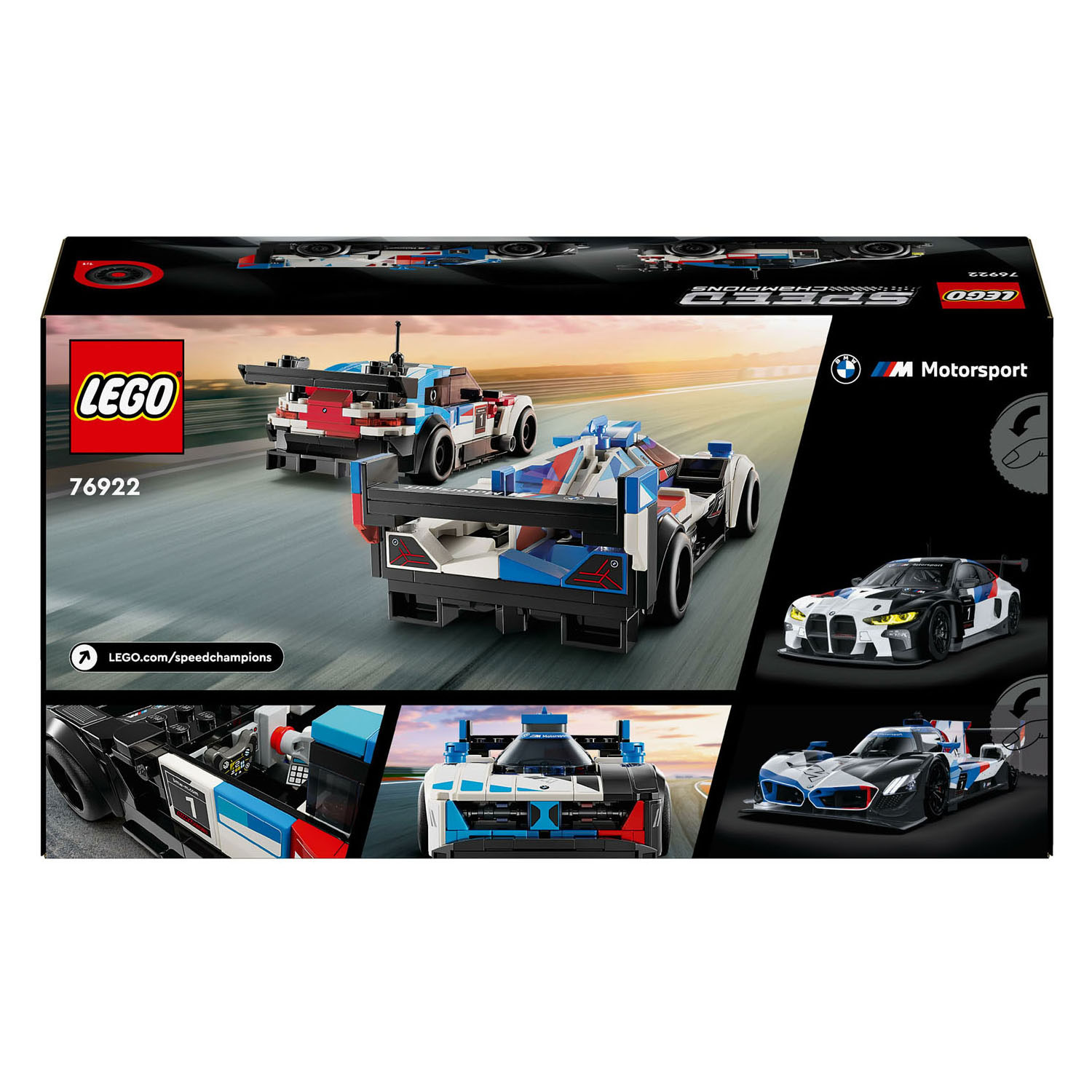 LEGO Speed ​​​​Champions 76922 Voitures de course BMW M4 GT3 et BMW M Hybrid V8