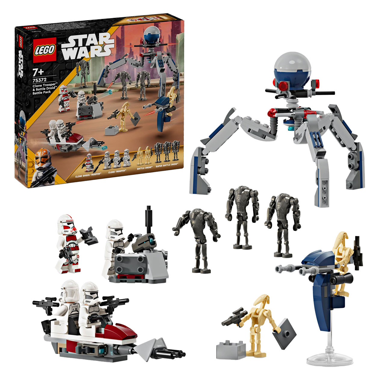 Lego LEGO Star Wars 75372 Clone Trooper en Battle Droid Battle Pack