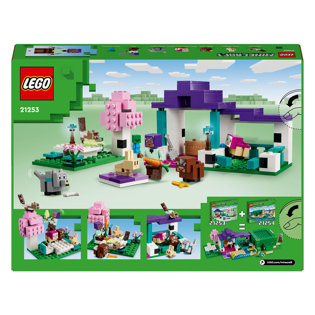 LEGO Minecraft 21253 Le refuge pour animaux