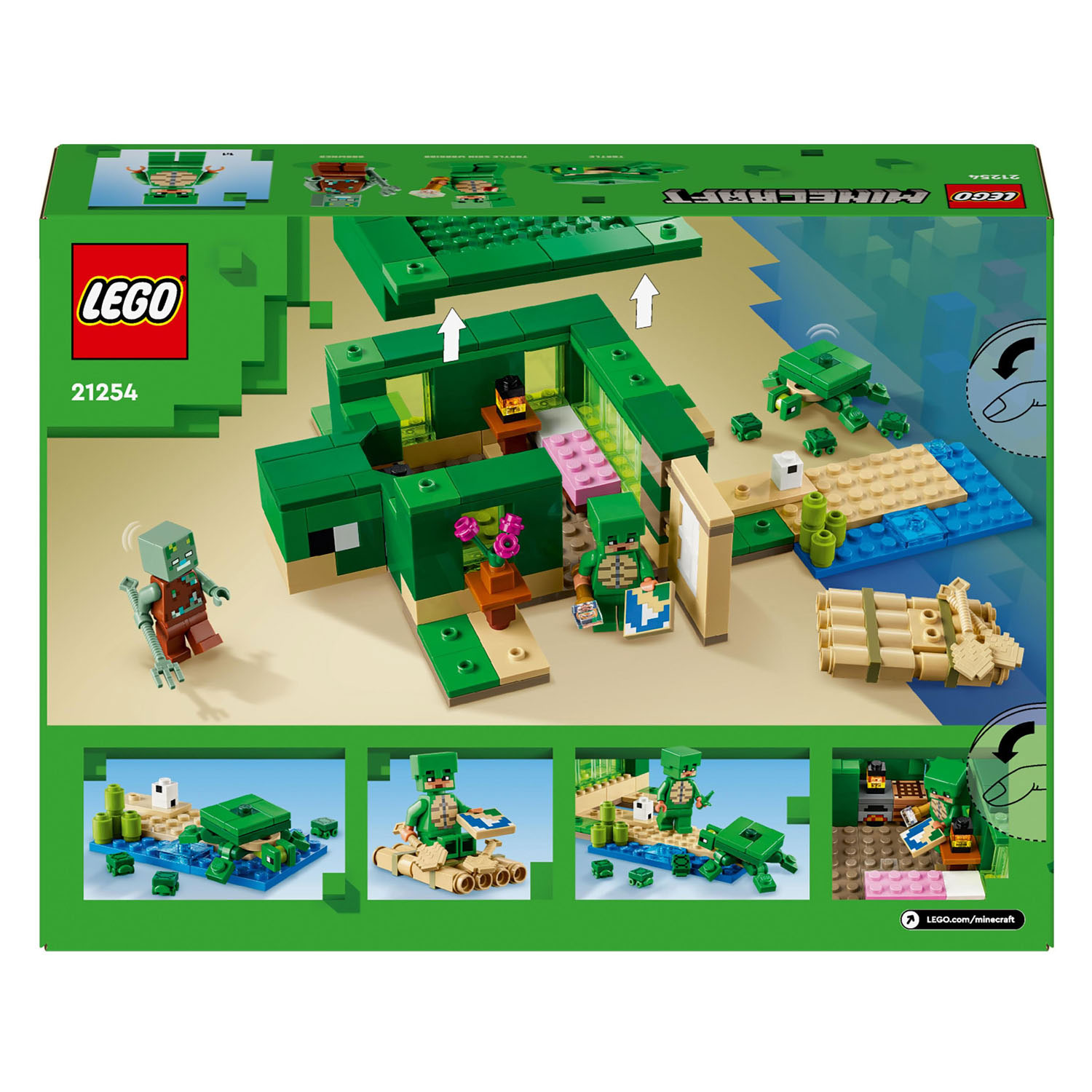 LEGO Minecraft 21254 Het Schildpadstrandhuis