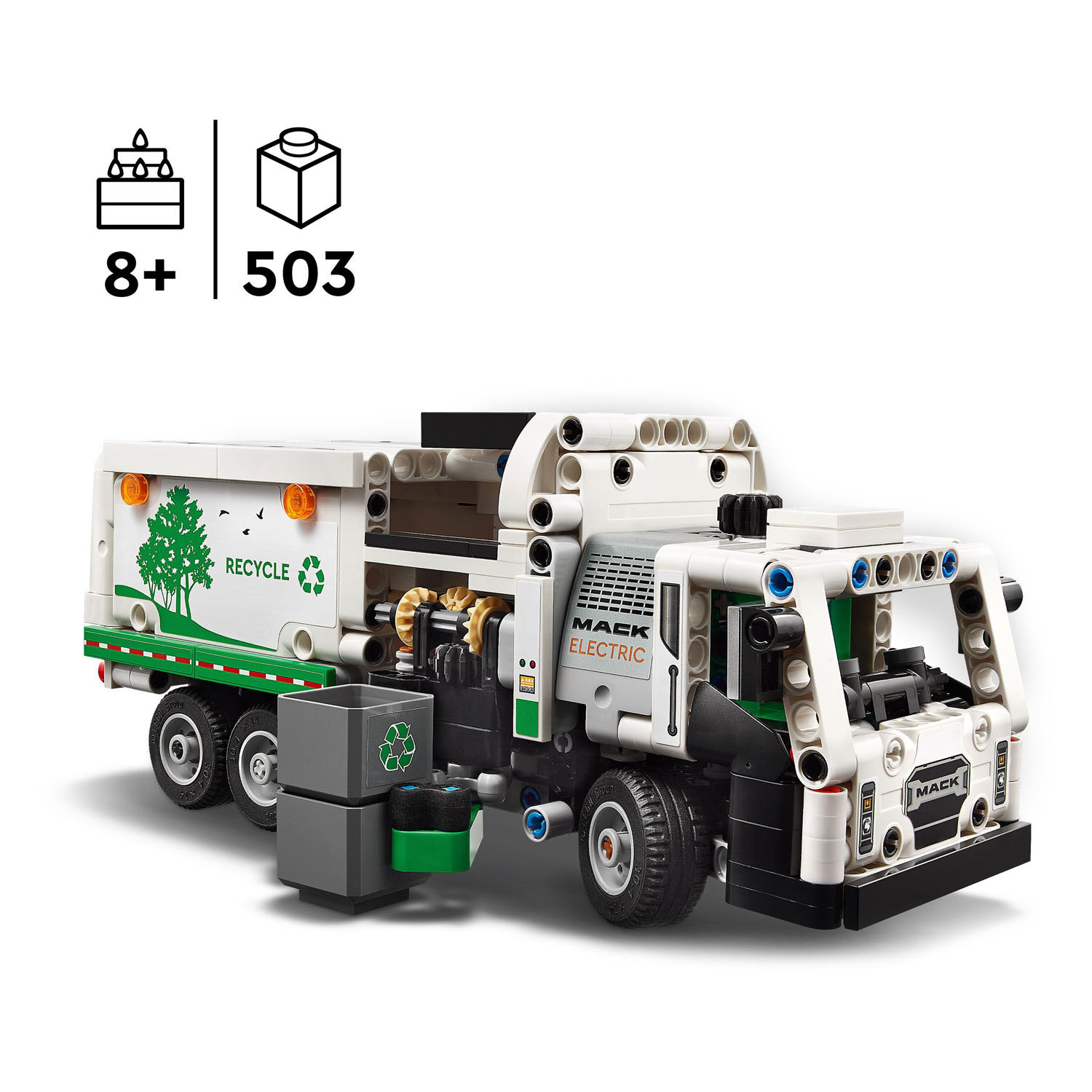 LEGO Technic 42167 Le camion à ordures électrique Mack Lr