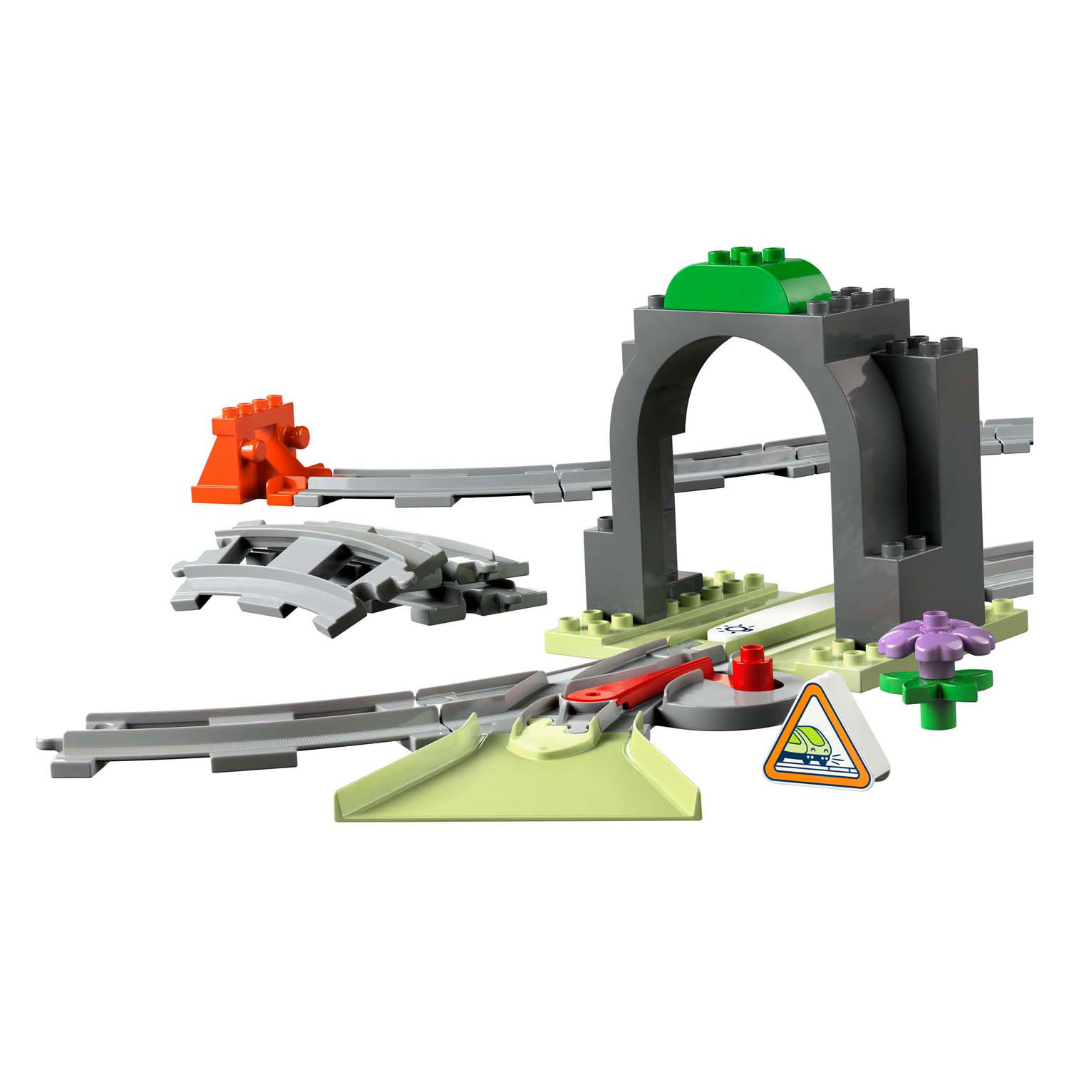 LEGO Duplo Town 10425 Ensemble d'extension tunnel ferroviaire et voies ferrées