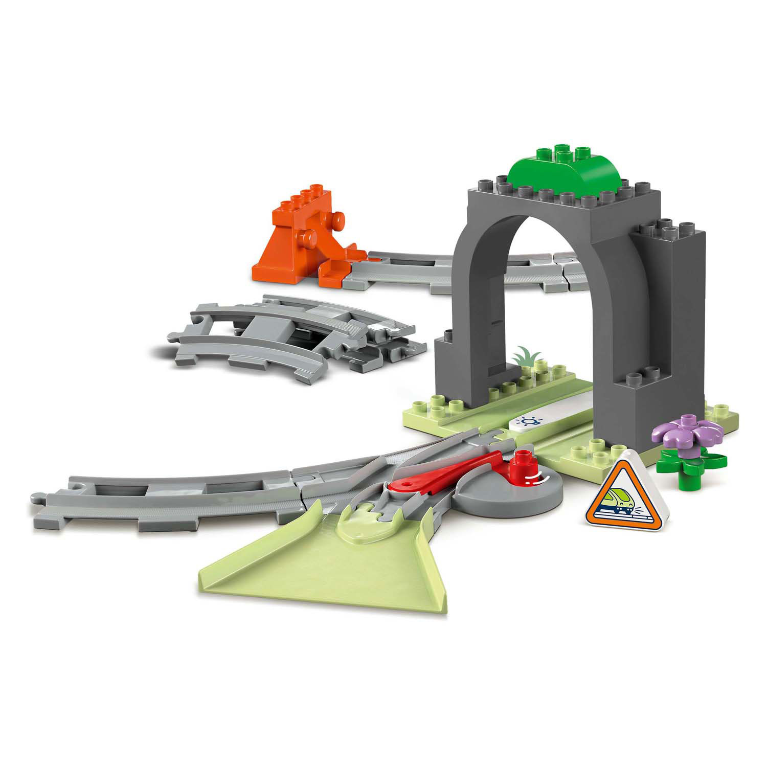 LEGO Duplo Town 10425 Ensemble d'extension tunnel ferroviaire et voies ferrées