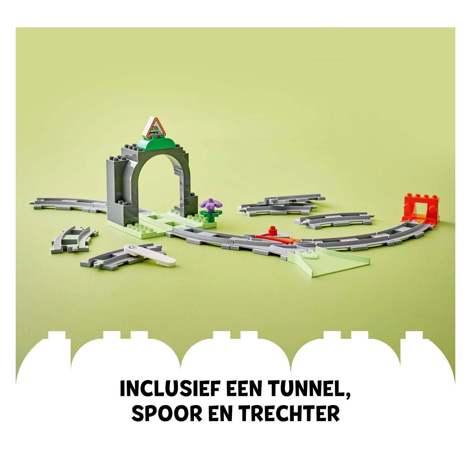 LEGO Duplo Town 10425 Ensemble d'extension tunnel ferroviaire et voies ferrées