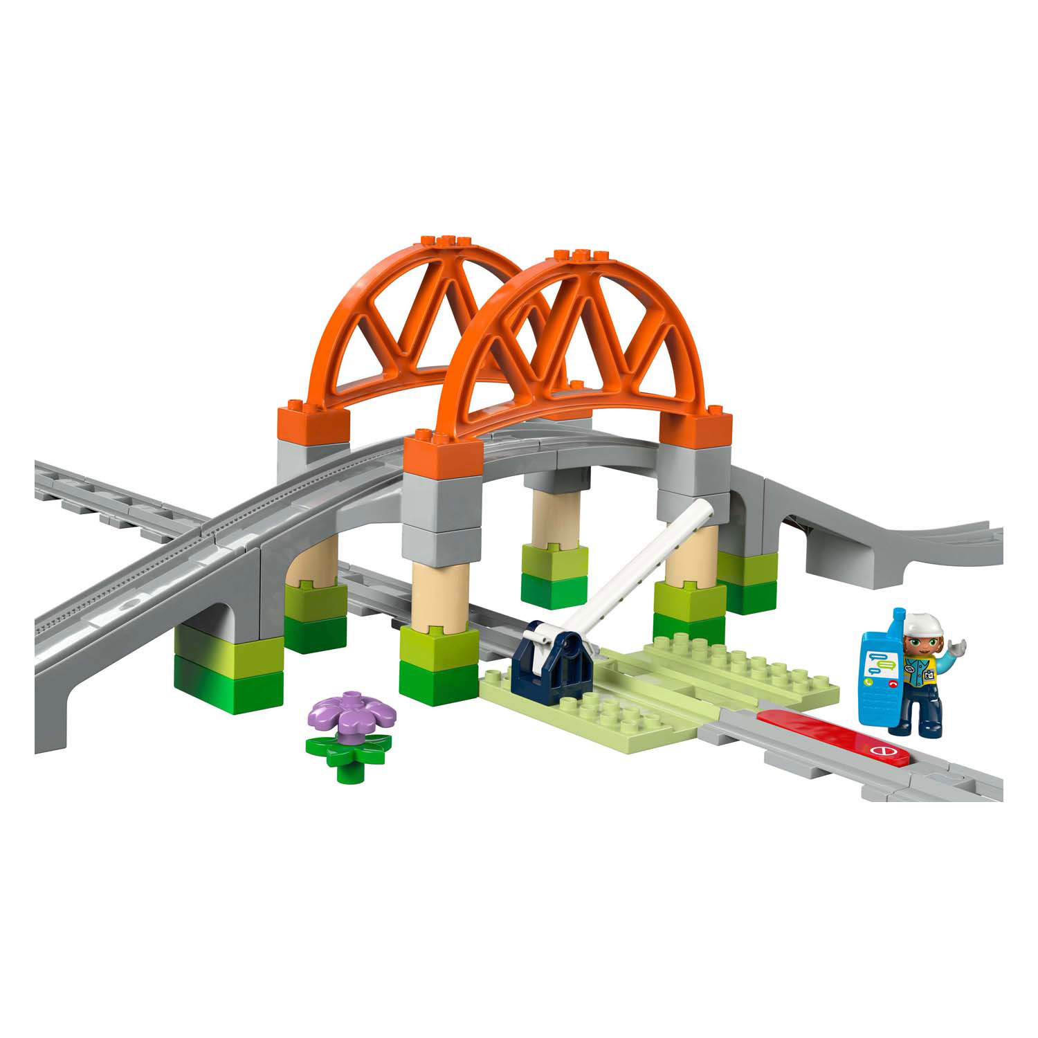 LEGO Duplo Town 10426 Eisenbahnbrücke und Gleise, Erweiterungsset