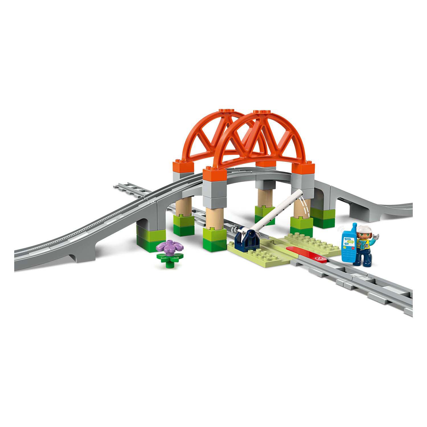 LEGO Duplo Town 10426 Eisenbahnbrücke und Gleise, Erweiterungsset