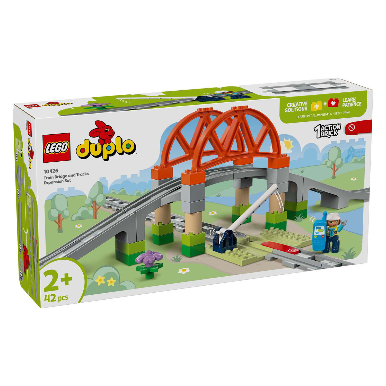 LEGO Duplo Town 10426 Eisenbahnbrücke und Gleise, Erweiterungsset