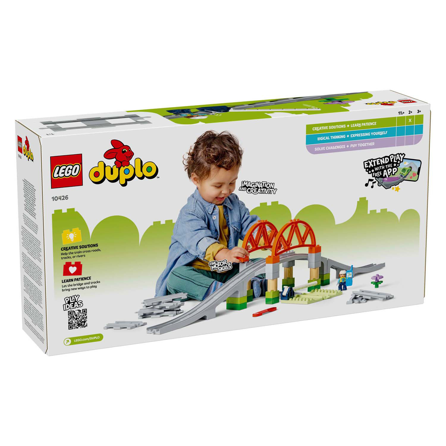 LEGO Duplo Town 10426 Eisenbahnbrücke und Gleise, Erweiterungsset