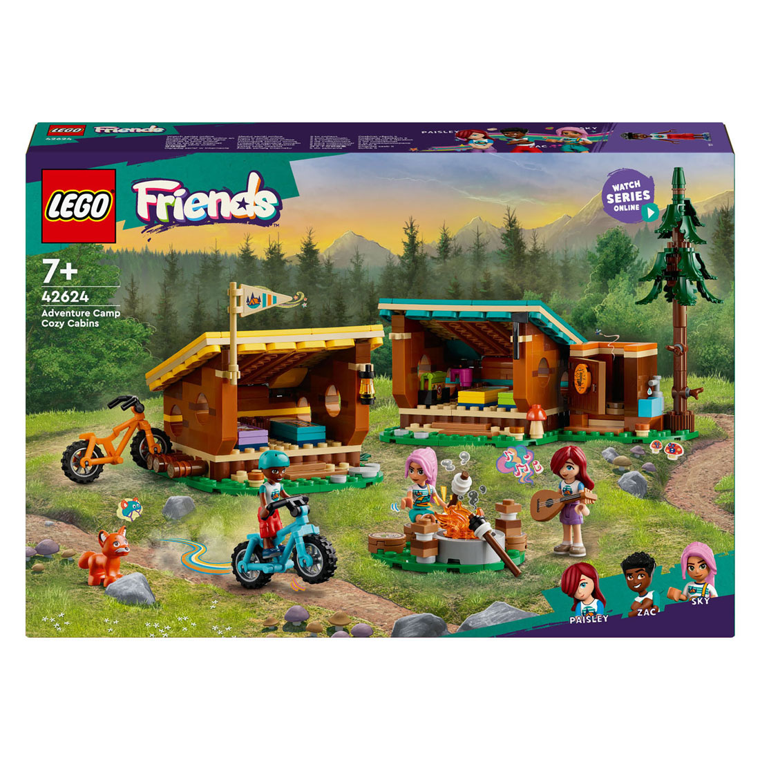 LEGO Friends 42624 Avonturenkamp Knusse Boshutten