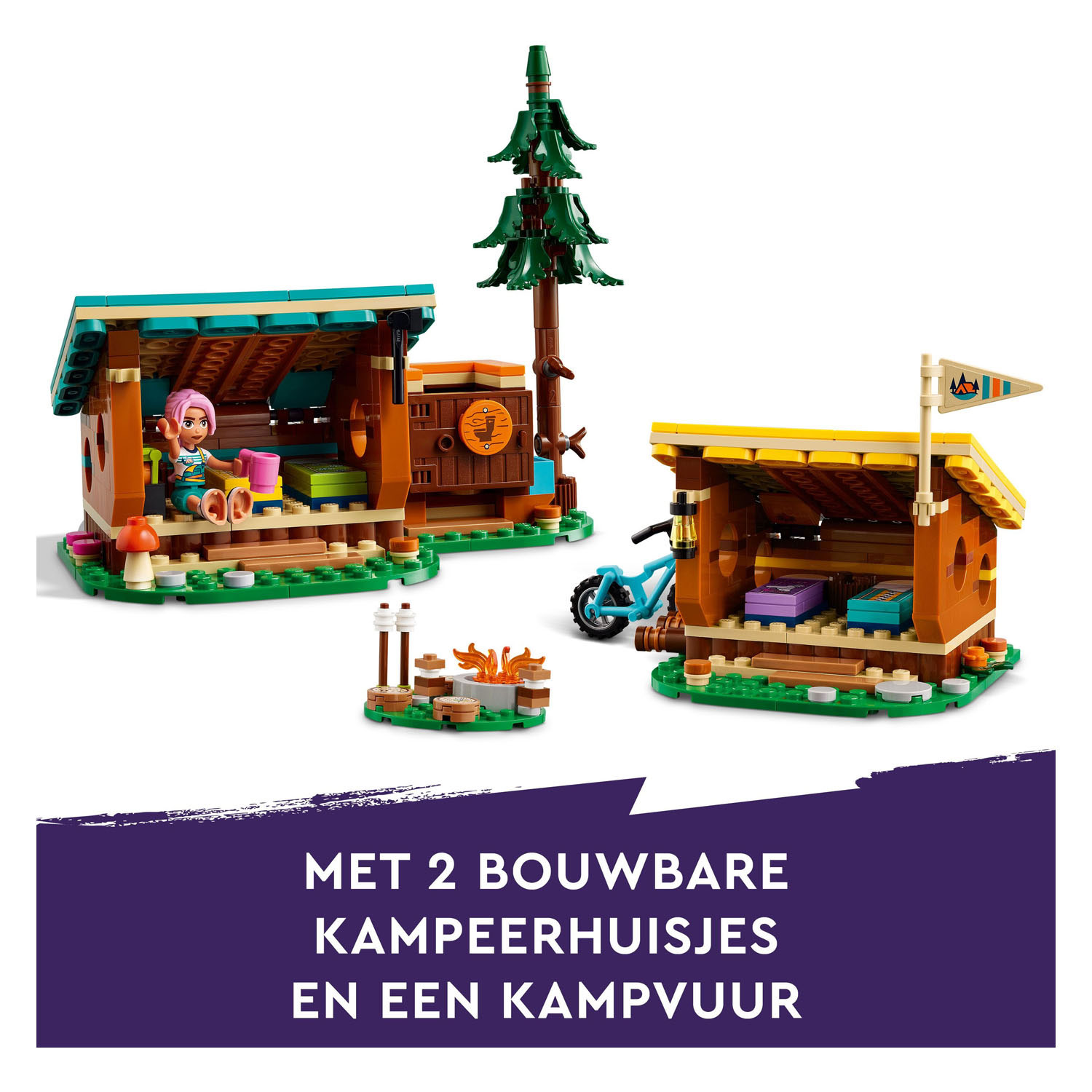 LEGO Friends 42624 Avonturenkamp Knusse Boshutten