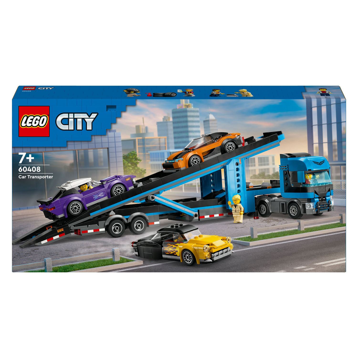 LEGO City 60408 Véhicule de transport avec voitures de sport