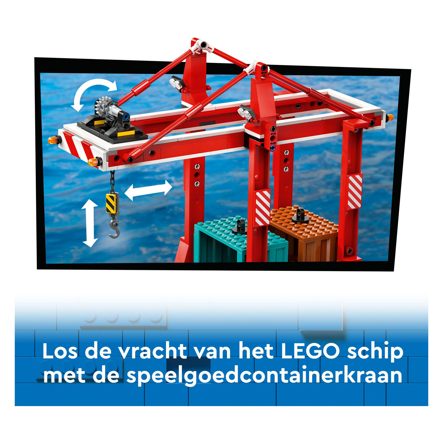 LEGO City 60422 Haven met Vrachtschip