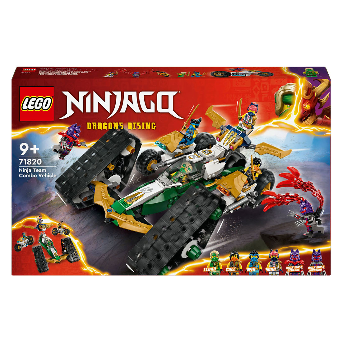 LEGO Ninjago 71820 Véhicule combiné de l'équipe Ninja