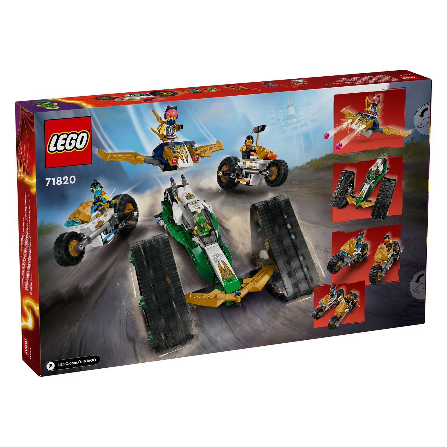 LEGO Ninjago 71820 Véhicule combiné de l'équipe Ninja