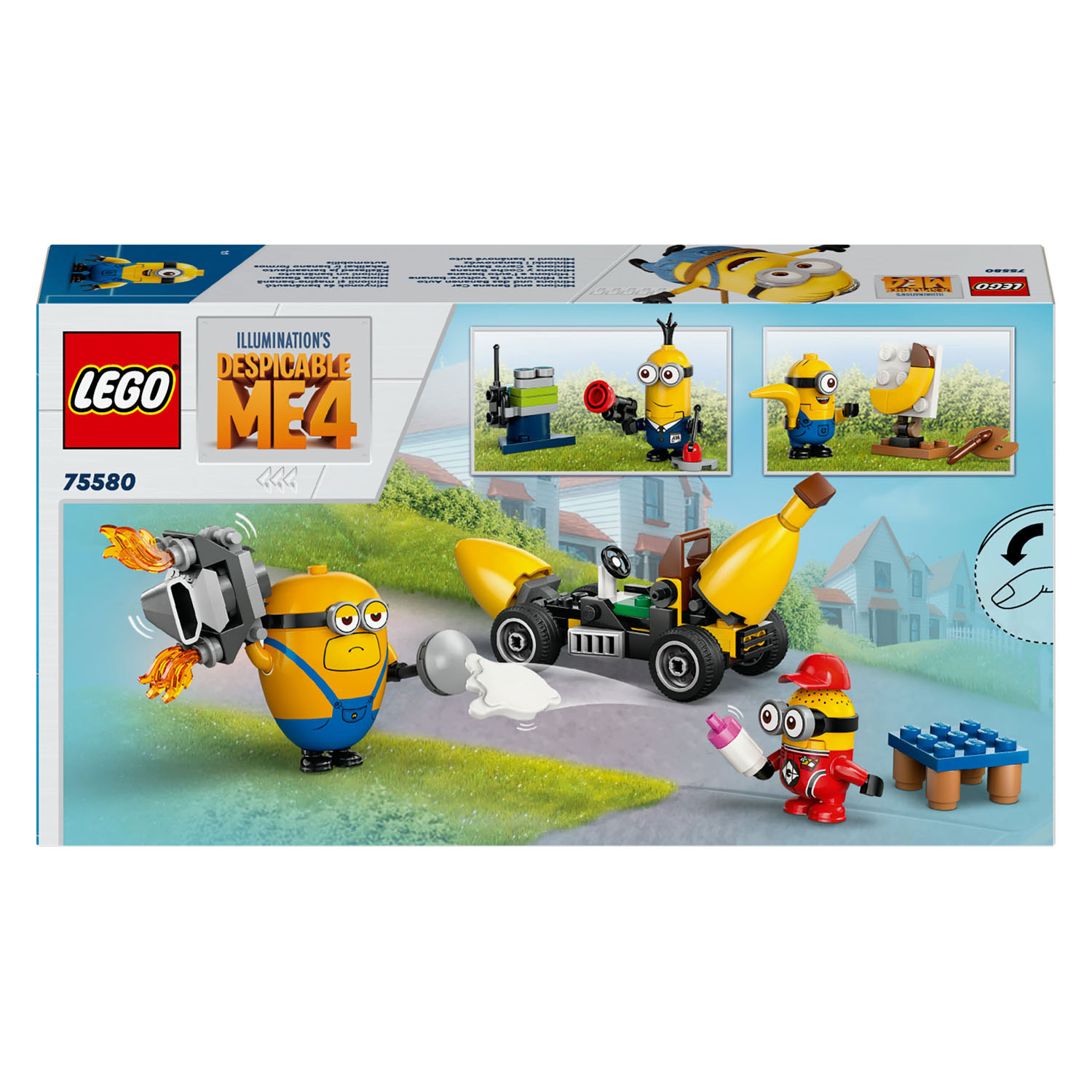LEGO Despicable Me 75580 Les Minions et la voiture banane