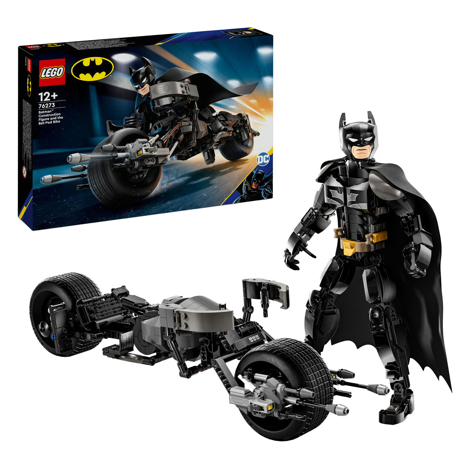 LEGO Super Heroes 76273 Batman -Baufigur und Bat-Pod-Motor