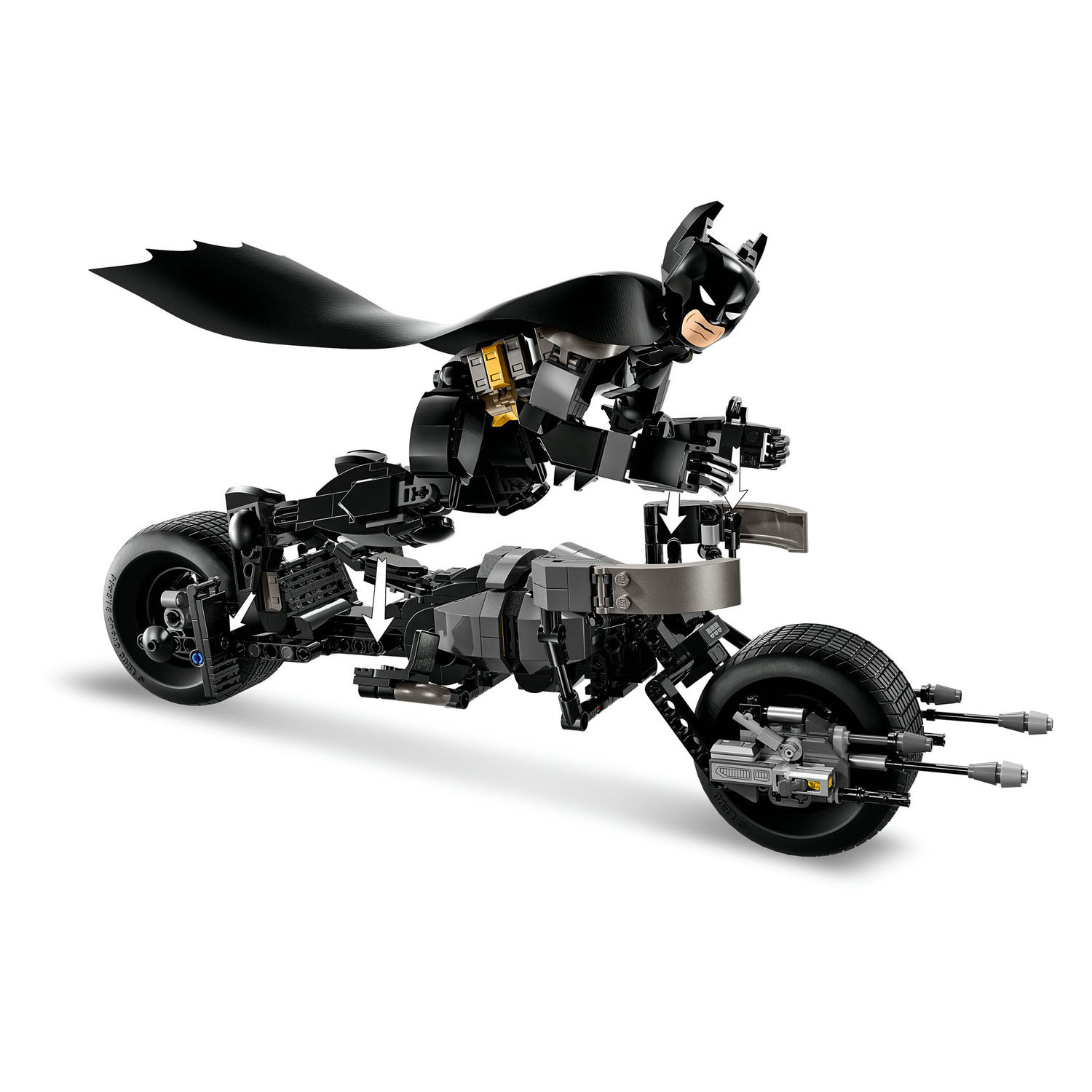 LEGO Super Heroes 76273 Batman -Baufigur und Bat-Pod-Motor