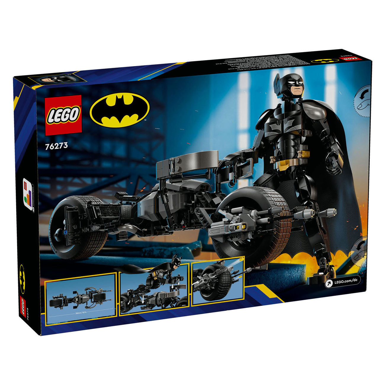 LEGO Super Heroes 76273 Batman -Baufigur und Bat-Pod-Motor