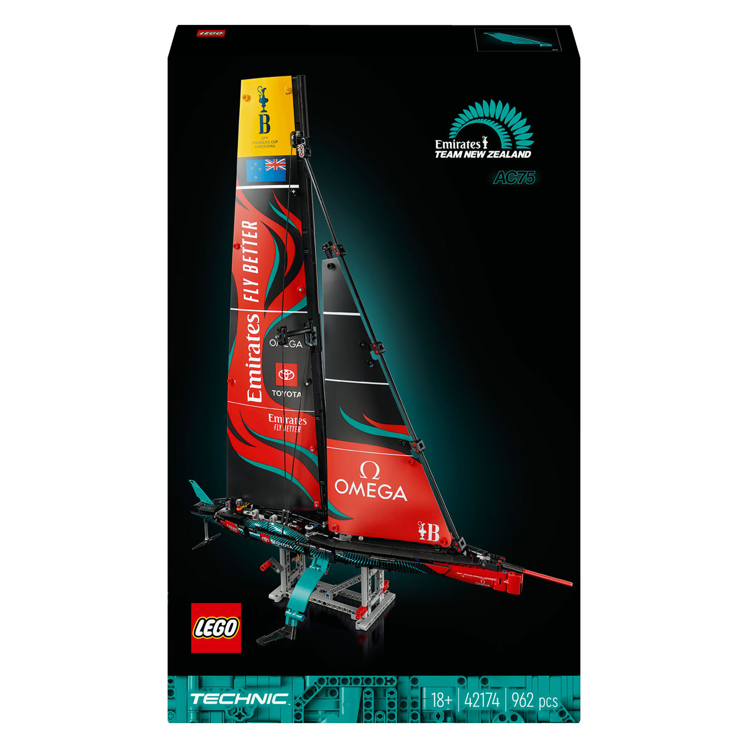 LEGO Technic 42174 Le yacht Ac75 de l'équipe Emirates de Nouvelle-Zélande