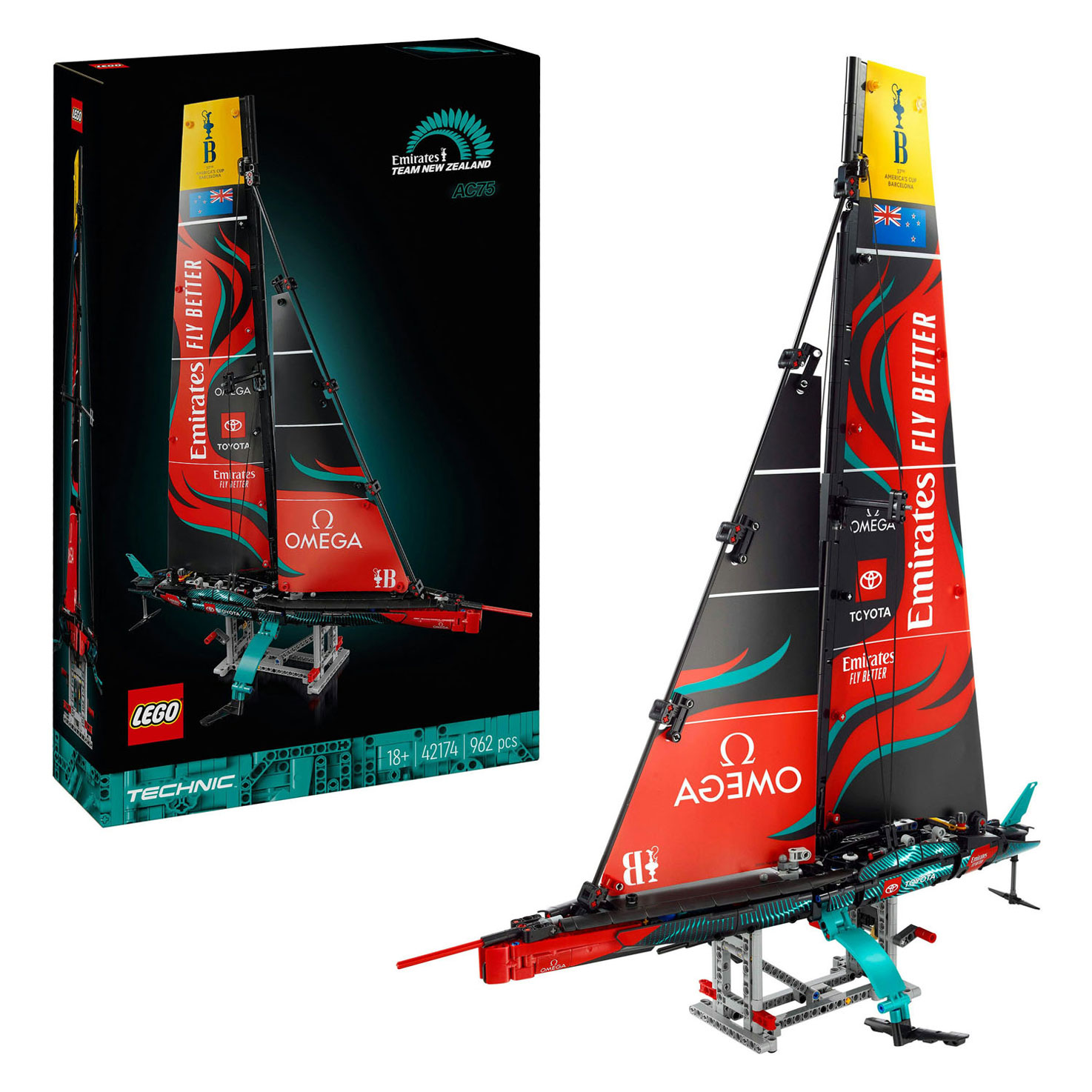 LEGO Technic 42174 Emirates Team New Zealand Ac75 Yacht