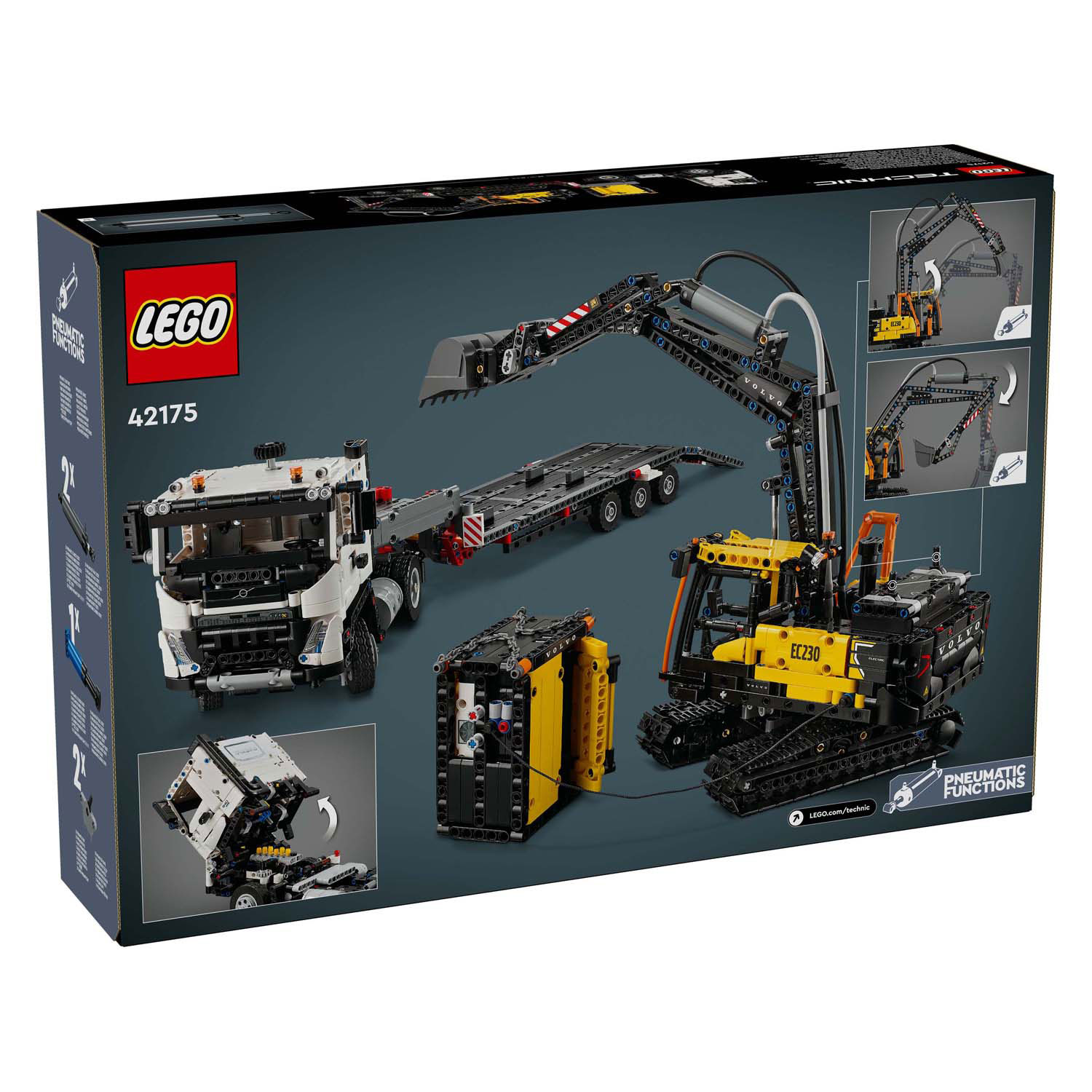 LEGO Technic 42175 Le camion Volvo Fmx et la pelle électrique Ec230