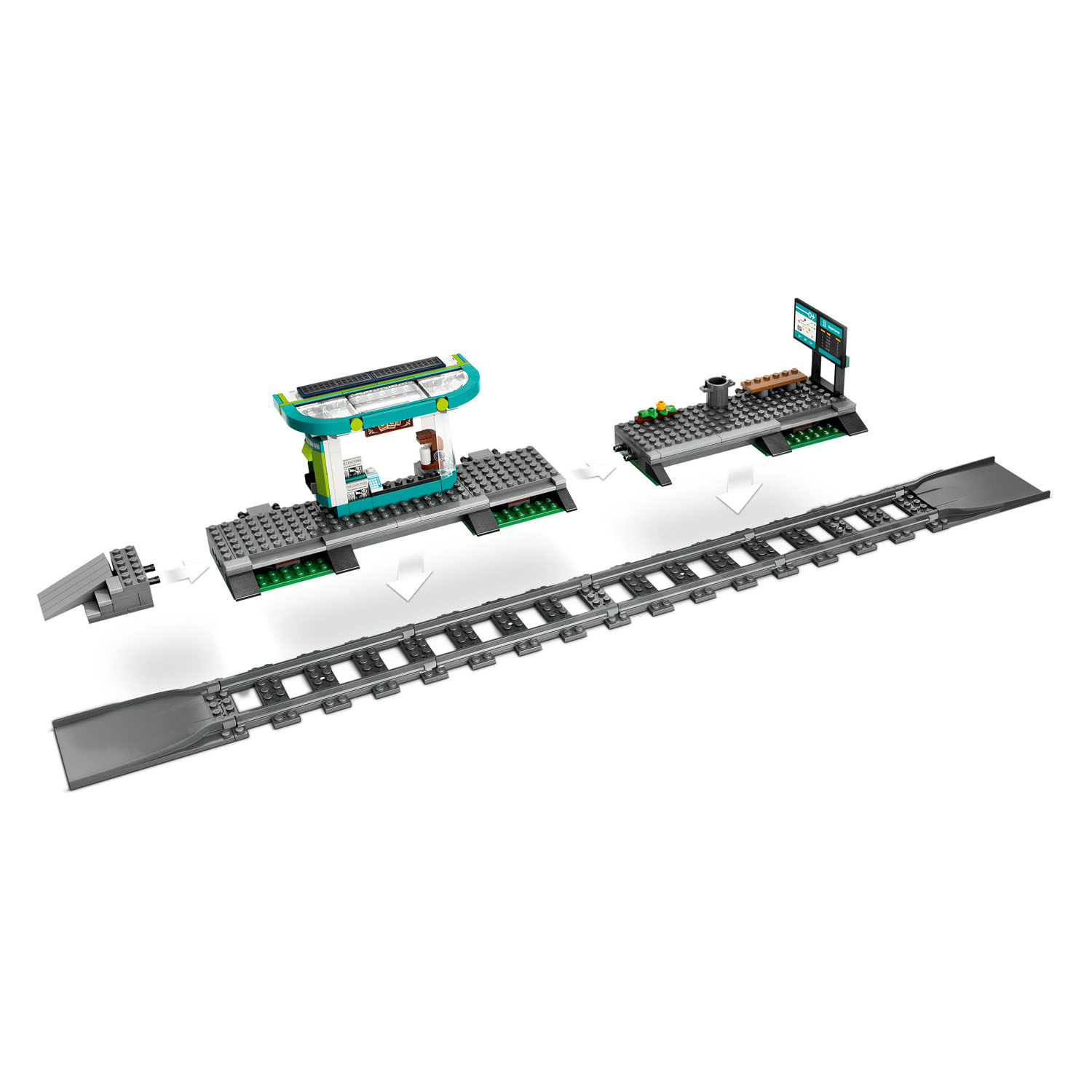 LEGO City 60423 Le tramway et la gare de la ville