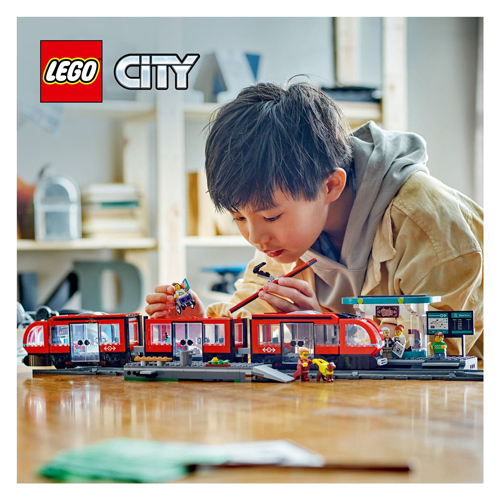 LEGO City 60423 Le tramway et la gare de la ville