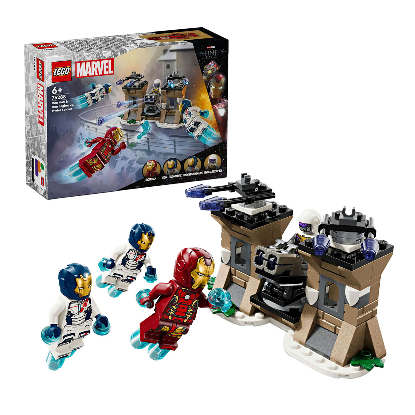 LEGO Super Heroes 76288 Iron Man et Iron Legion contre. Soldat Hydra