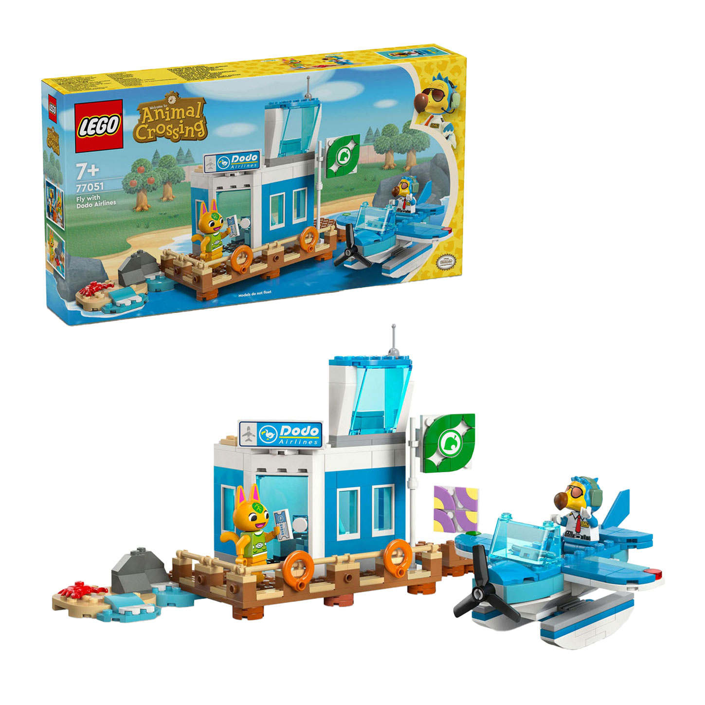 LEGO Animal Crossing 77051 Vlieg met Dodo Airlines