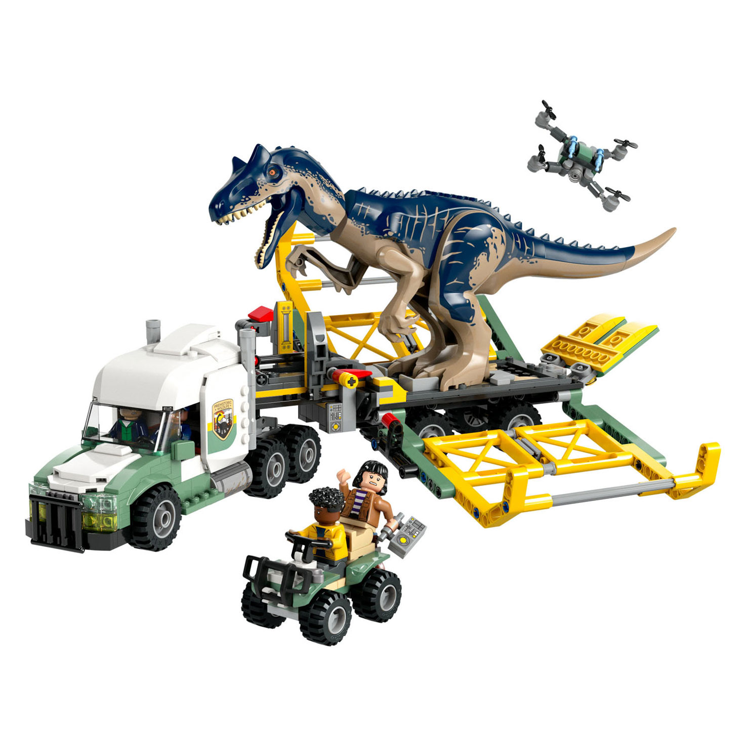 LEGO Jurassic World 76966 Missions de dinosaures : le camion de transport d'allosaure