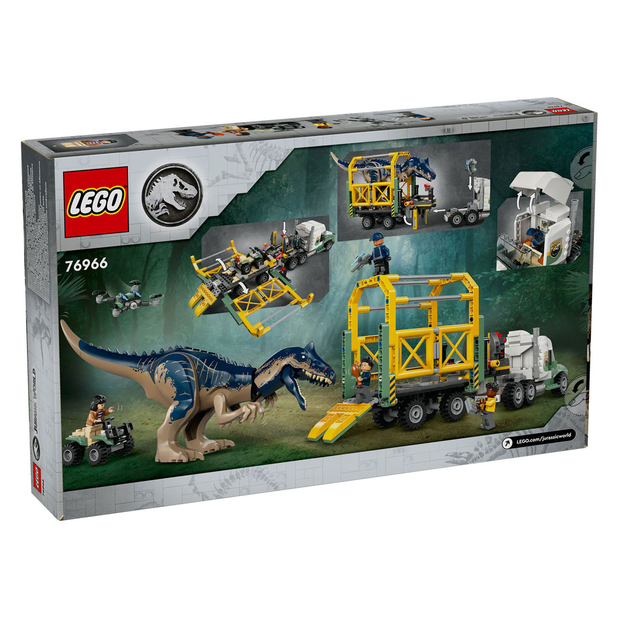 LEGO Jurassic World 76966 Dinosaurusmissies: Allosaurus Transporttruck