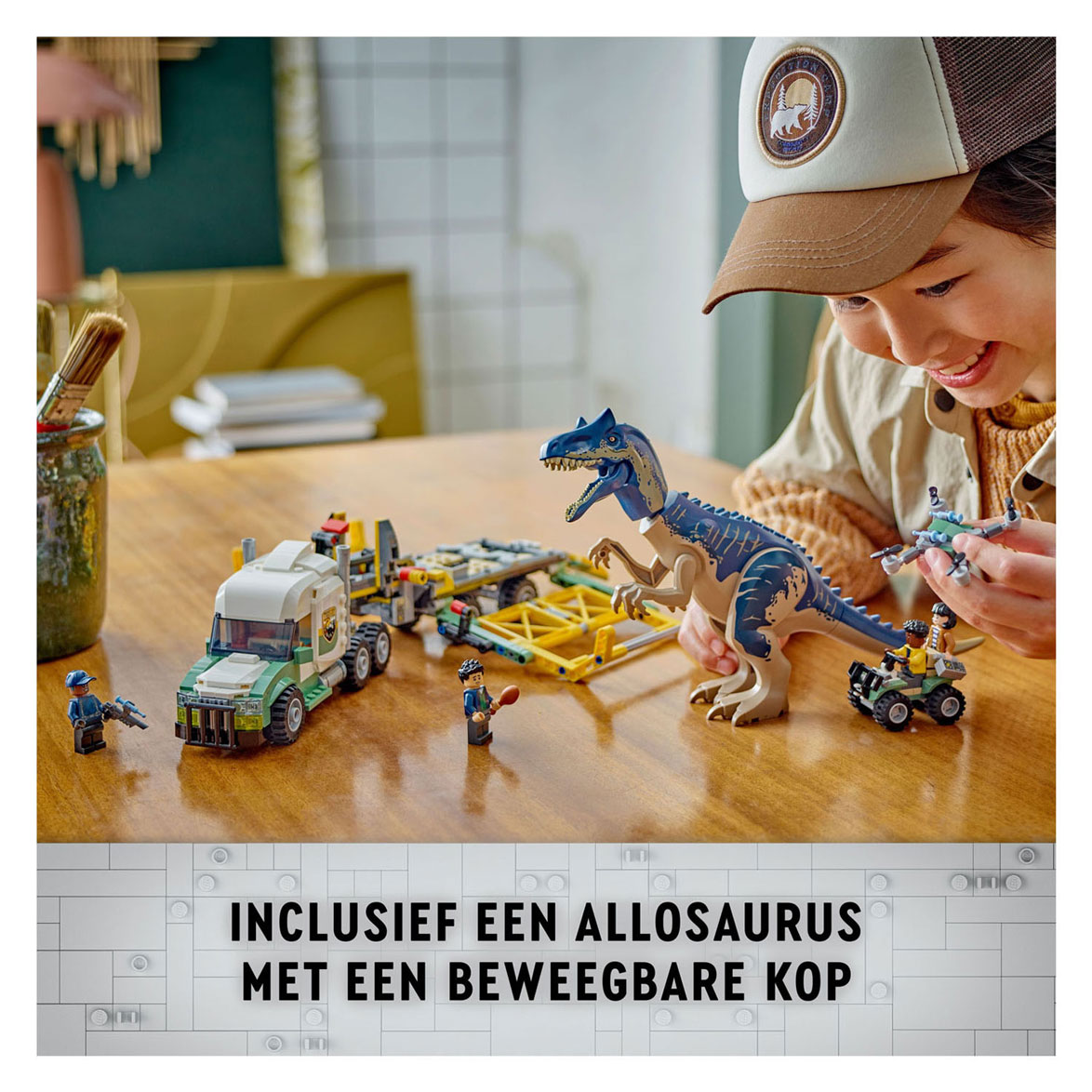 LEGO Jurassic World 76966 Dinosaurier-Missionen: Allosaurus-Transportwagen