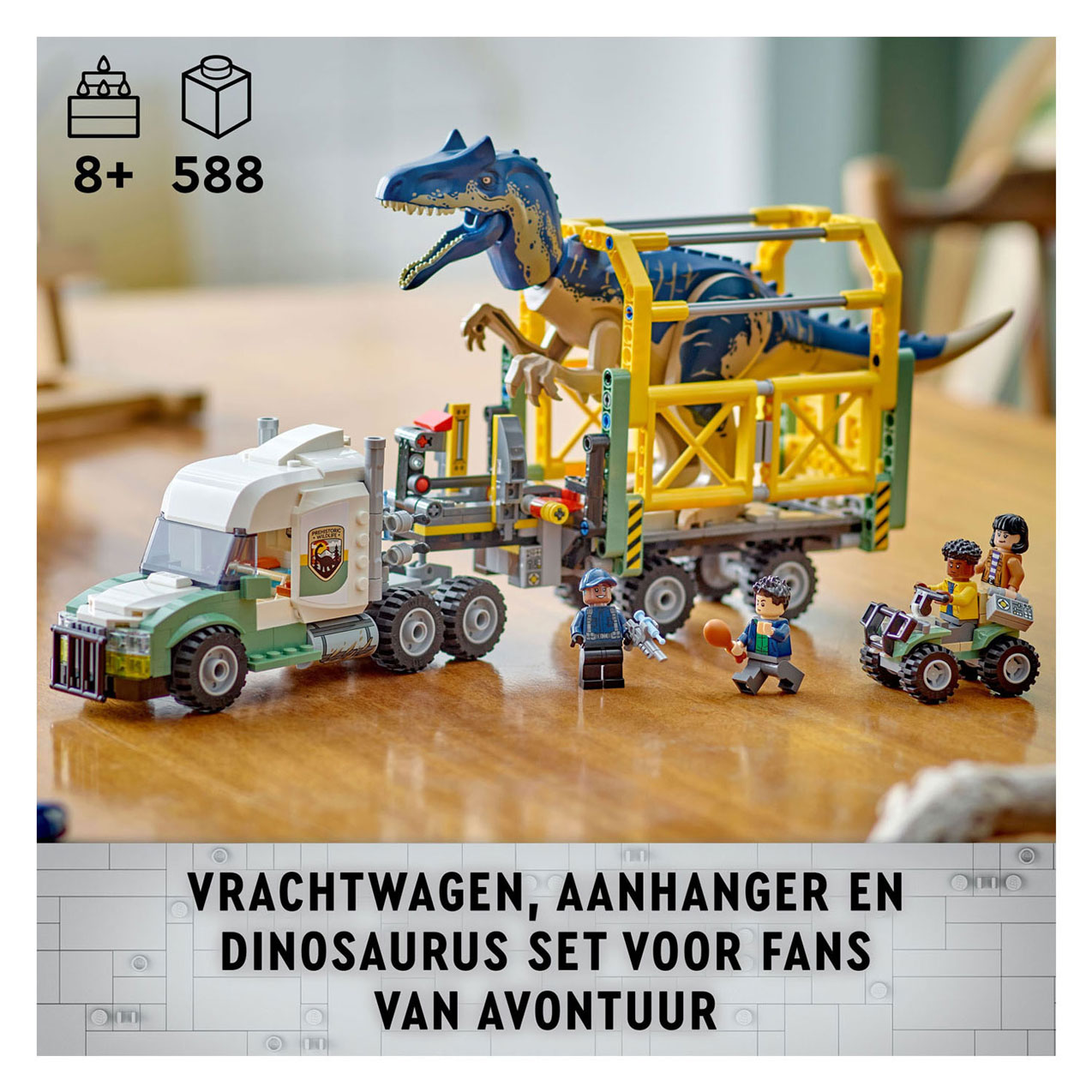 LEGO Jurassic World 76966 Dinosaurusmissies: Allosaurus Transporttruck