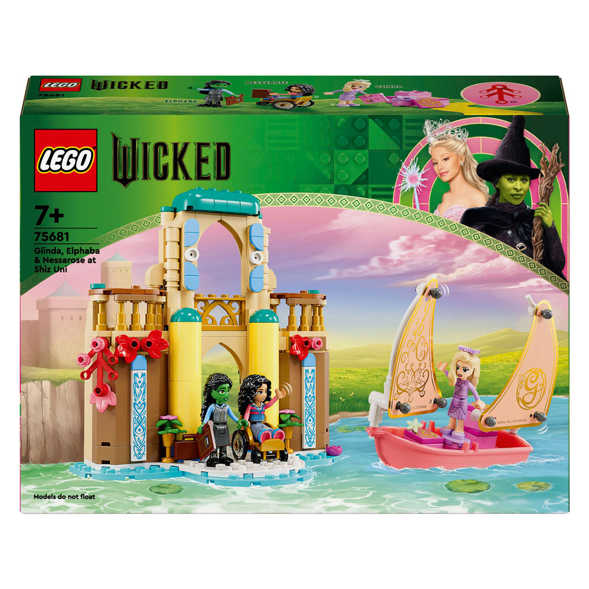 LEGO Wicked 75681 Glinda, Elphaba en Nessarose op Shiz University