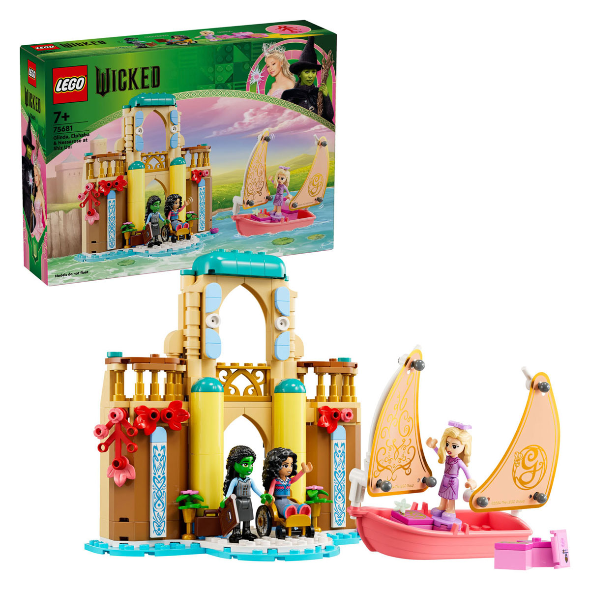 LEGO Wicked 75681 Glinda, Elphaba en Nessarose op Shiz University