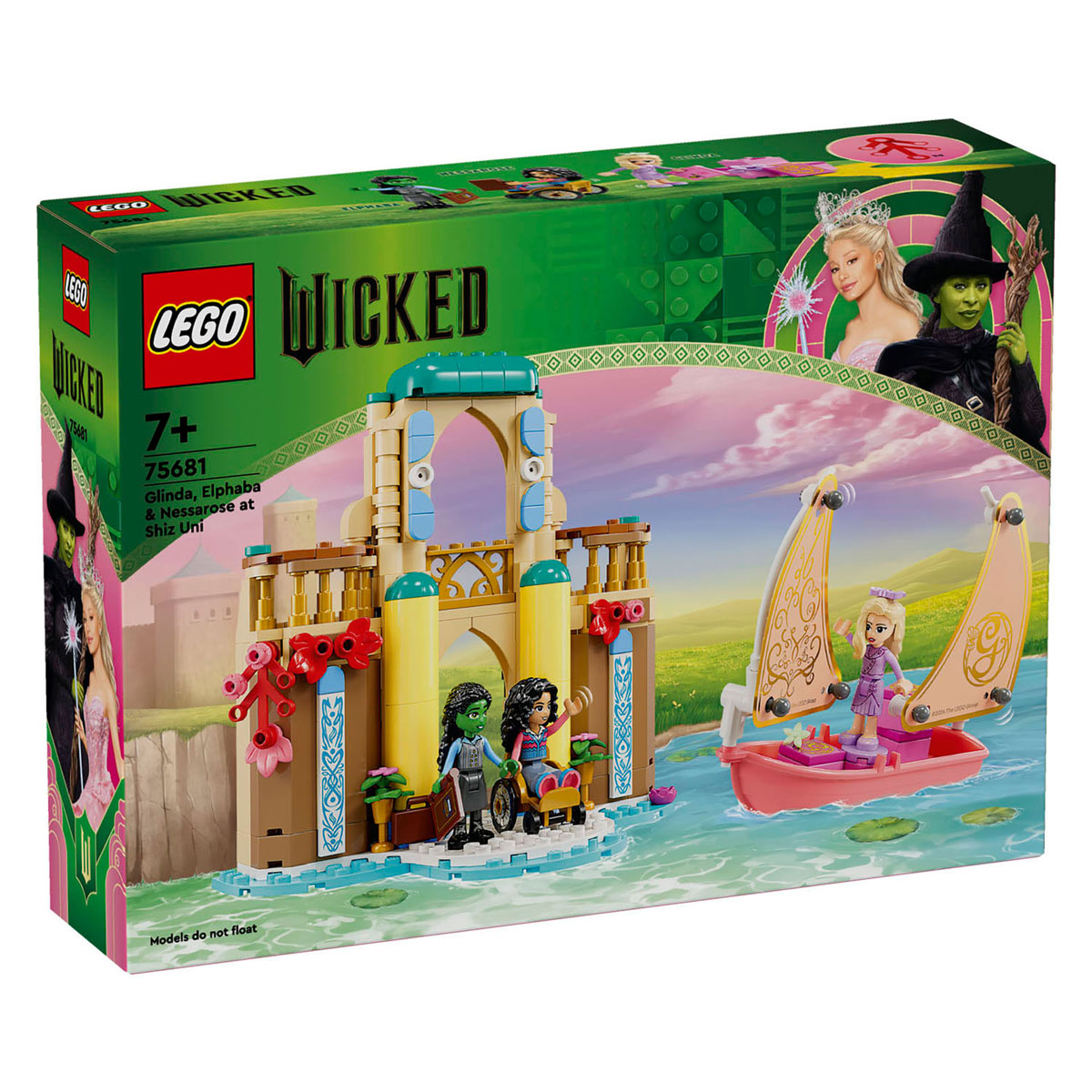 LEGO Wicked 75681 Glinda, Elphaba en Nessarose op Shiz University