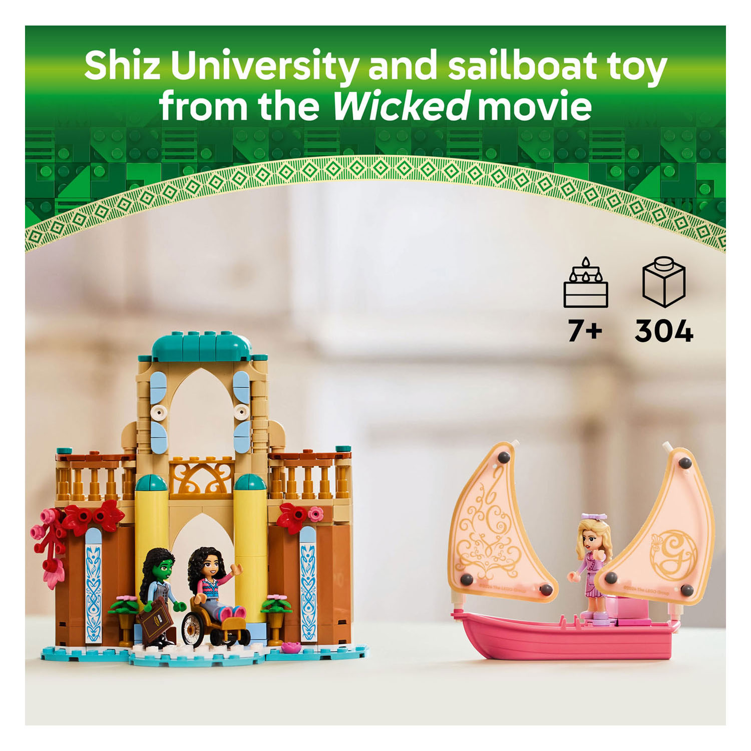 LEGO Wicked 75681 Glinda, Elphaba en Nessarose op Shiz University