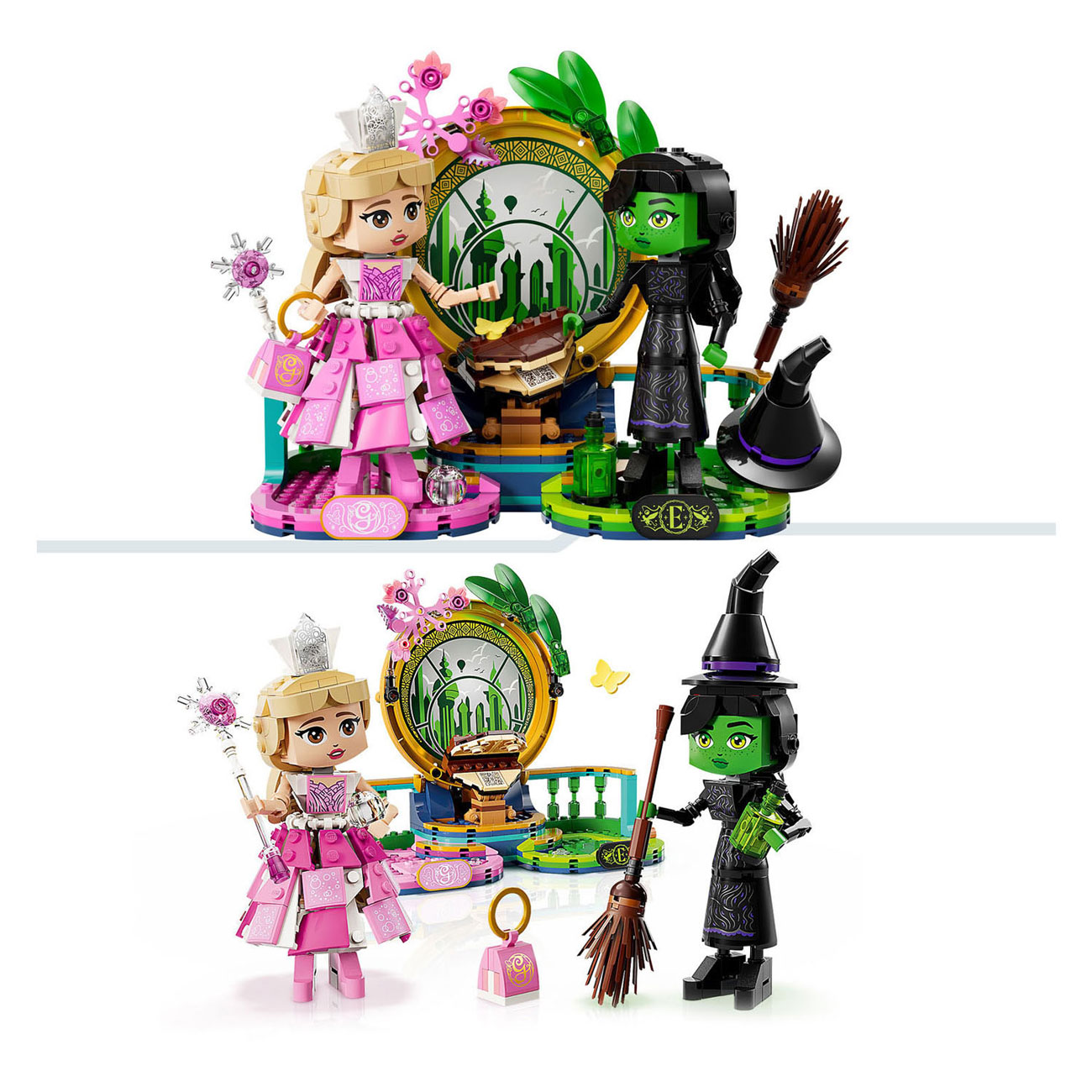 LEGO Wicked 75682 Elphaba en Glinda Figuren