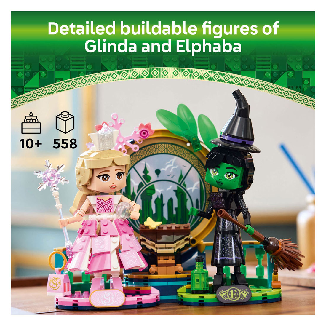 LEGO Wicked 75682 Elphaba en Glinda Figuren