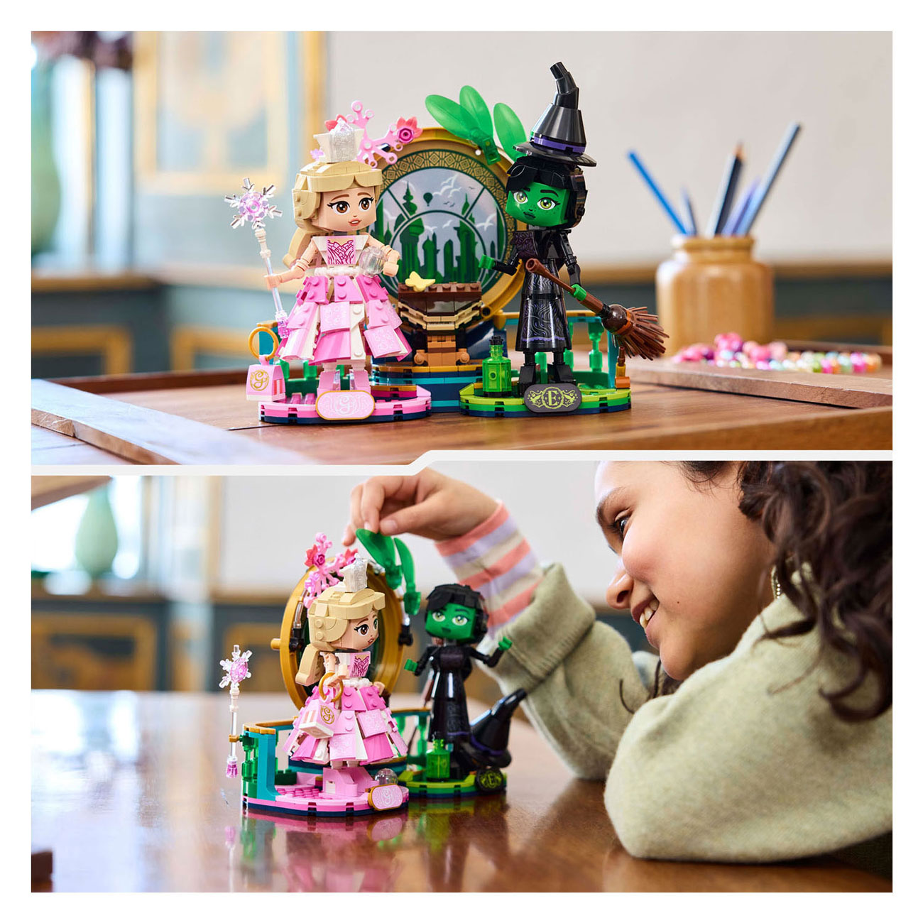 LEGO Wicked 75682 Elphaba en Glinda Figuren
