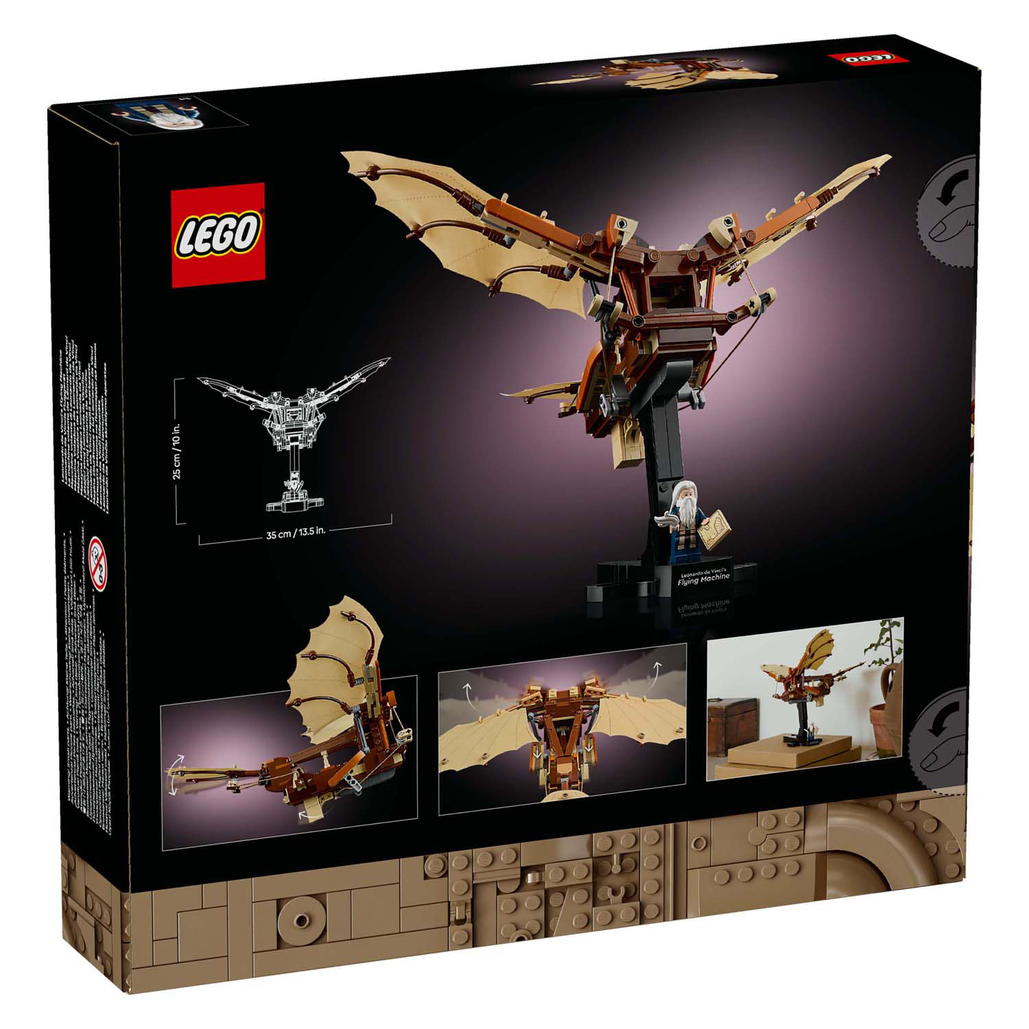 LEGO Icons 10363 De Vliegmachine van Leonardo Da Vinci