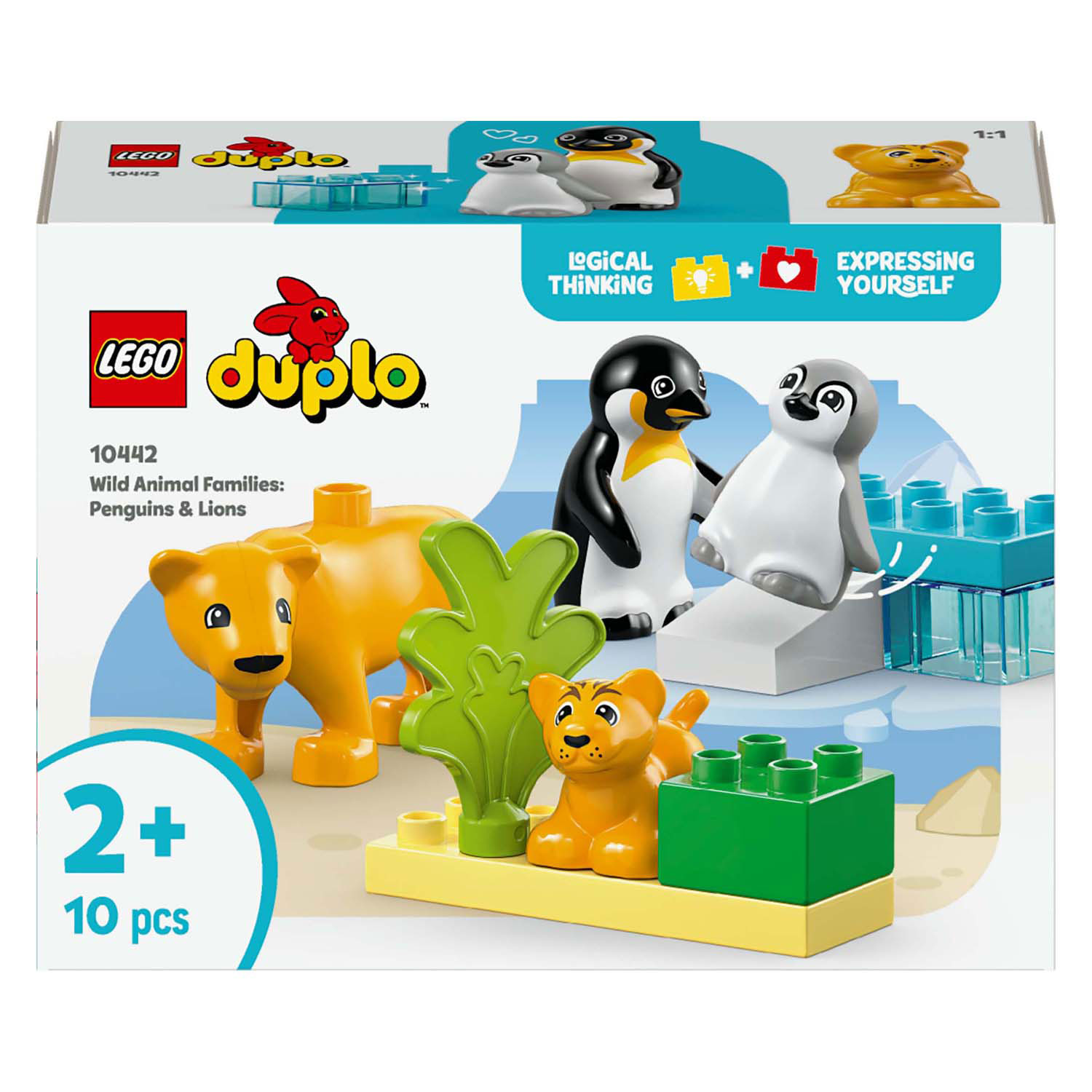 LEGO Duplo Town 10442 Wildtierfamilien: Pinguine und Löwen