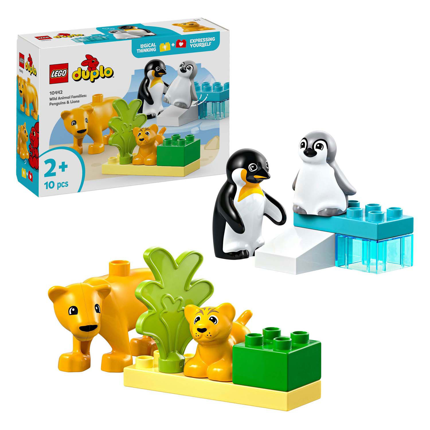 LEGO Duplo Town 10442 Wildtierfamilien: Pinguine und Löwen