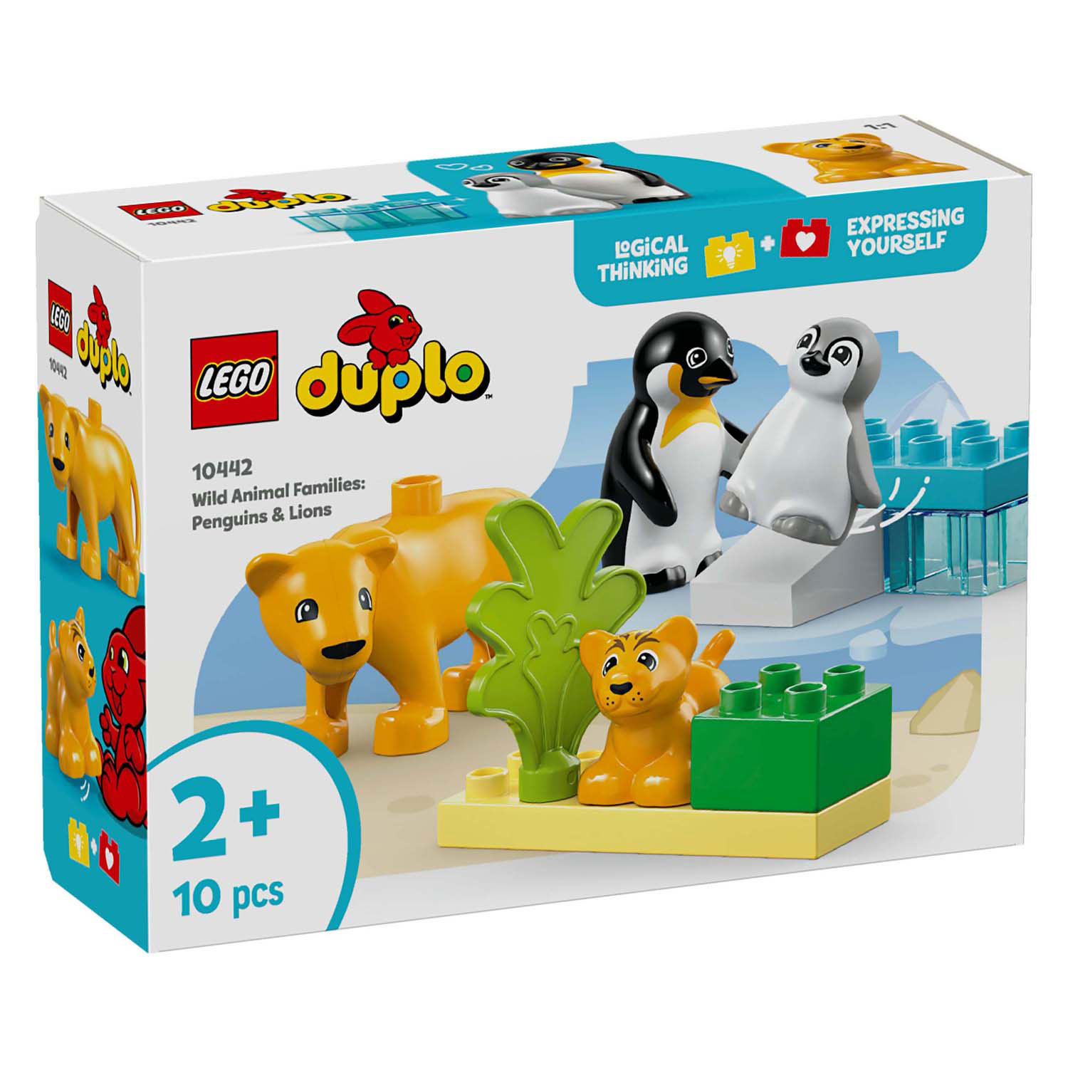 LEGO Duplo Town 10442 Wildtierfamilien: Pinguine und Löwen