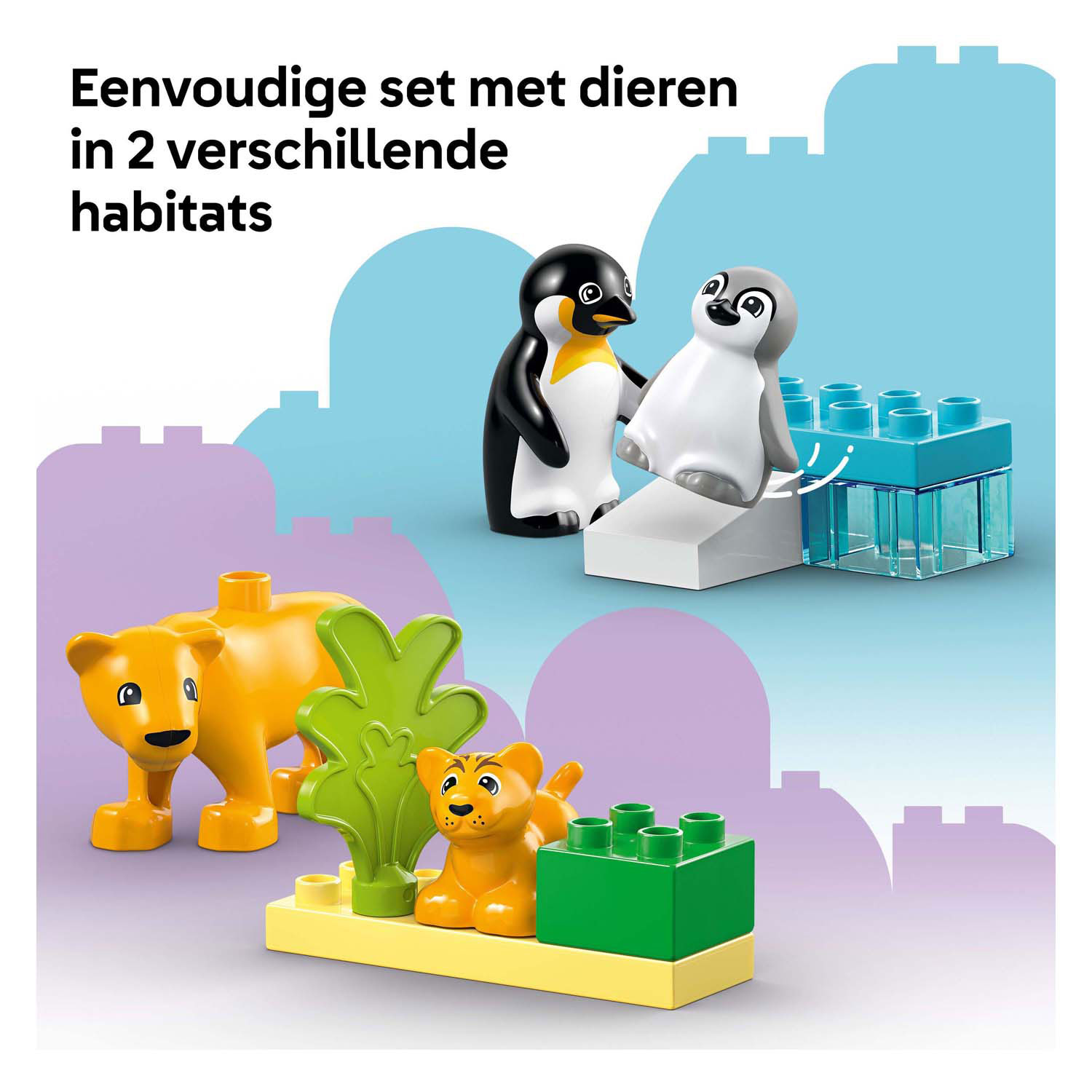 LEGO Duplo Town 10442 Wildtierfamilien: Pinguine und Löwen