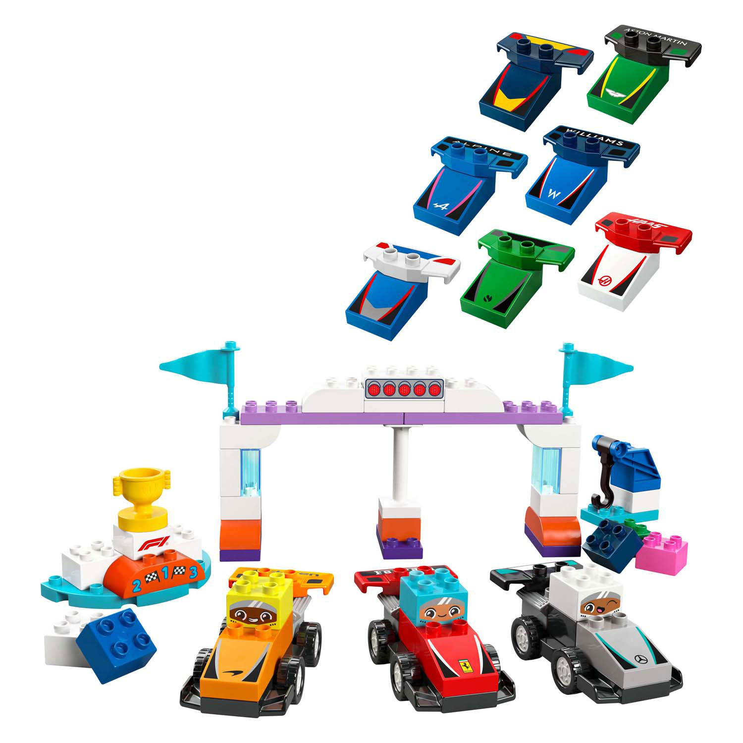 LEGO Duplo Town 10445 F1-Team-Rennwagen und Fahrer