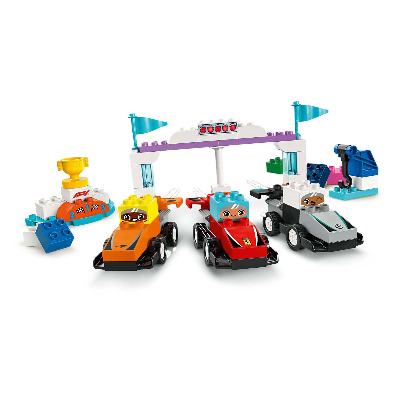 LEGO Duplo Town 10445 F1-Team-Rennwagen und Fahrer