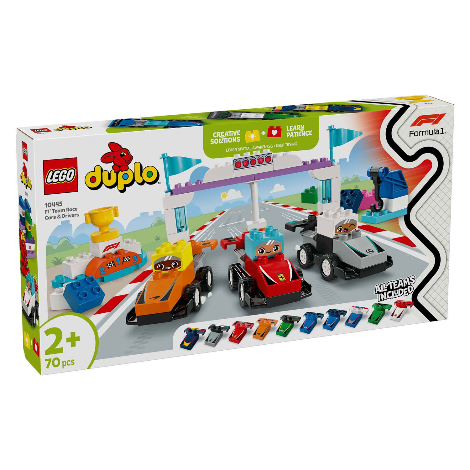 LEGO Duplo Town 10445 F1-Team-Rennwagen und Fahrer